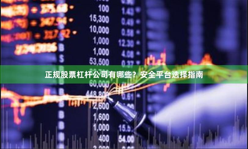 正规股票杠杆公司有哪些？安全平台选择指南